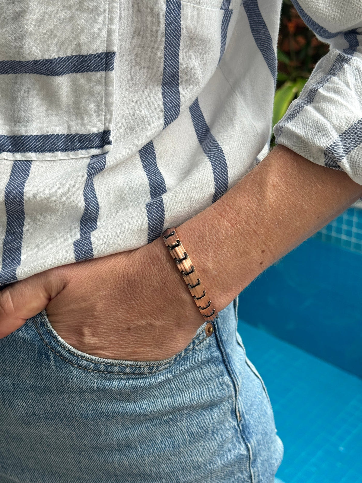 Ladies Copper Magnetic Bracelet